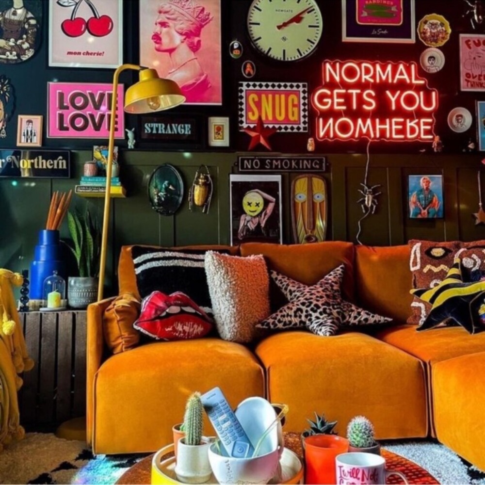 - NORMAL GETS YOU NOWHERE Pink Red Neon Light LED Wall Indoor Room Dorm Decor